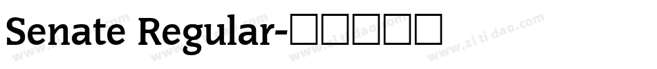 Senate Regular字体转换